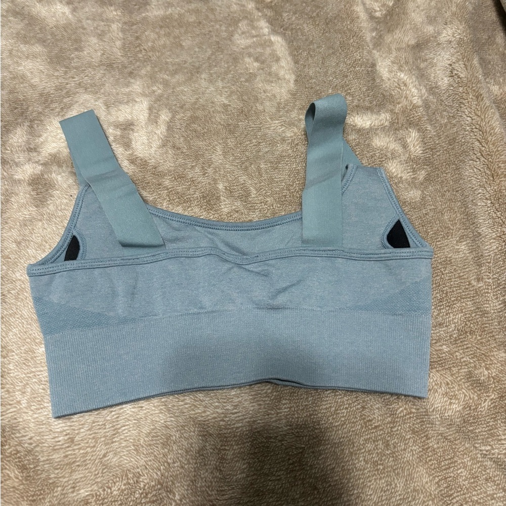 YoungLA Women's Blue Sports Bra - Picture 2 of 2